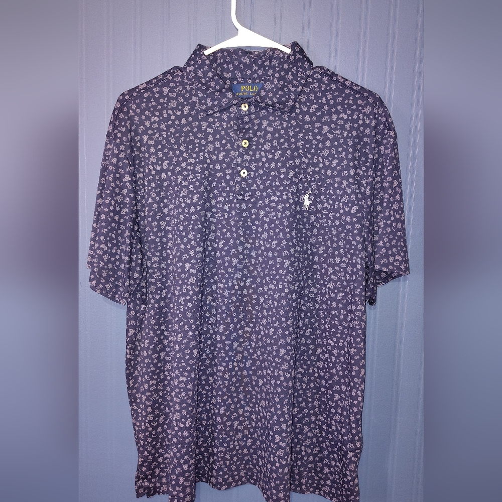 Polo by Ralph Lauren Men's Navy Floral Shirt